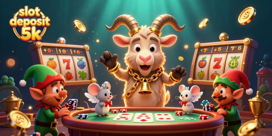 Experience the thrill of wins with the slot deposit 5k concept, showcasing an exciting casino atmosphere and vibrant gaming elements.