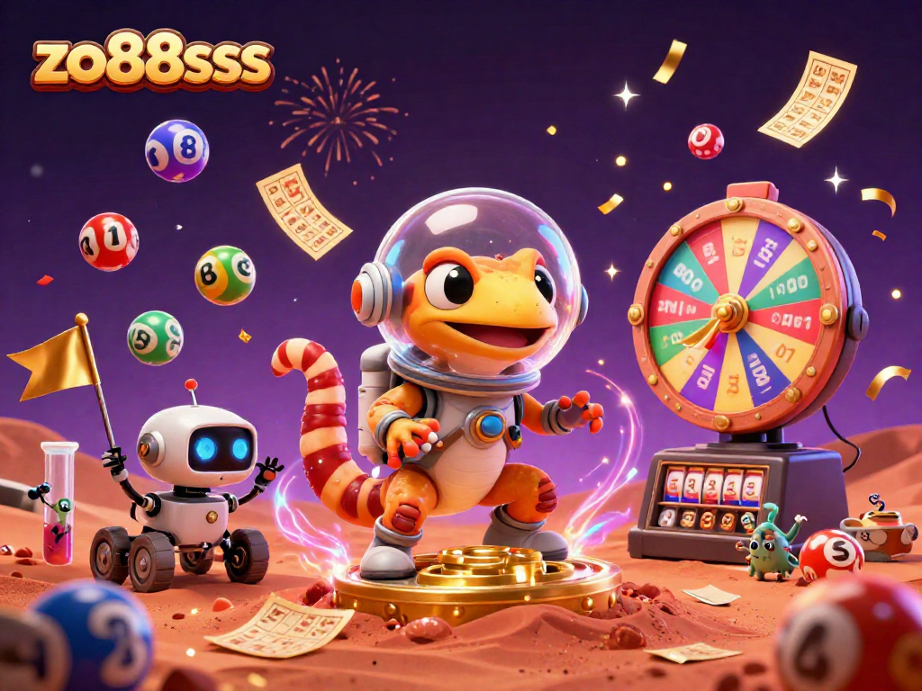 Catch thrilling moments with zo88sss as a Martian gecko uncovers a golden casino adventure in space!