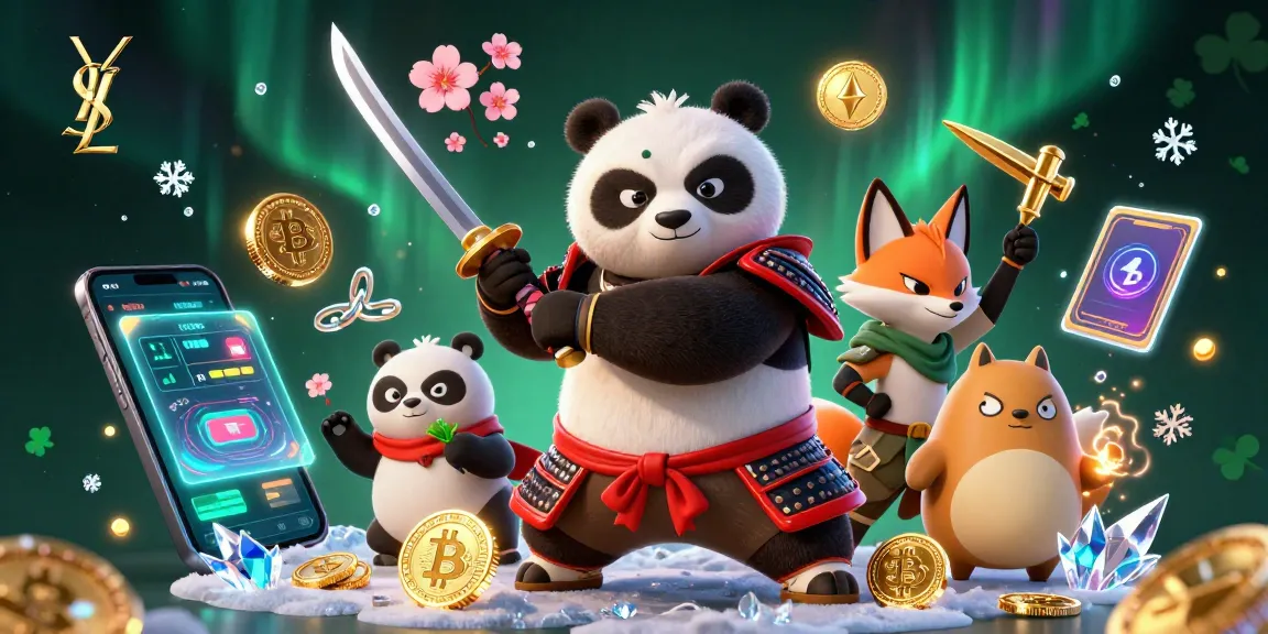 Engage with thrilling action in ysl's 3D digital casino scene featuring stunning characters and cryptocurrency elements.