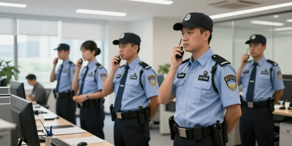 Security Company professionals providing trusted local services in a corporate environment.