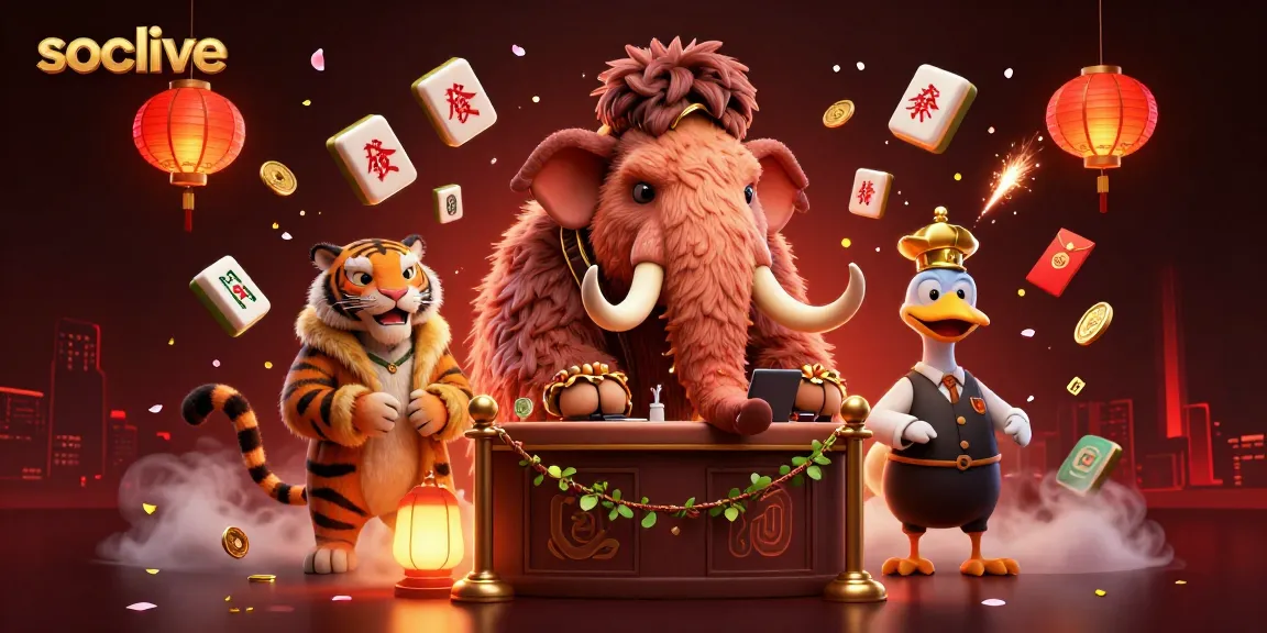Socolive brings the thrill of online gambling alive with vibrant characters and casino elements.