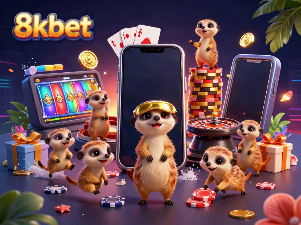 Experience thrilling gameplay at 8xbet with lively meerkats running a dynamic casino operation.