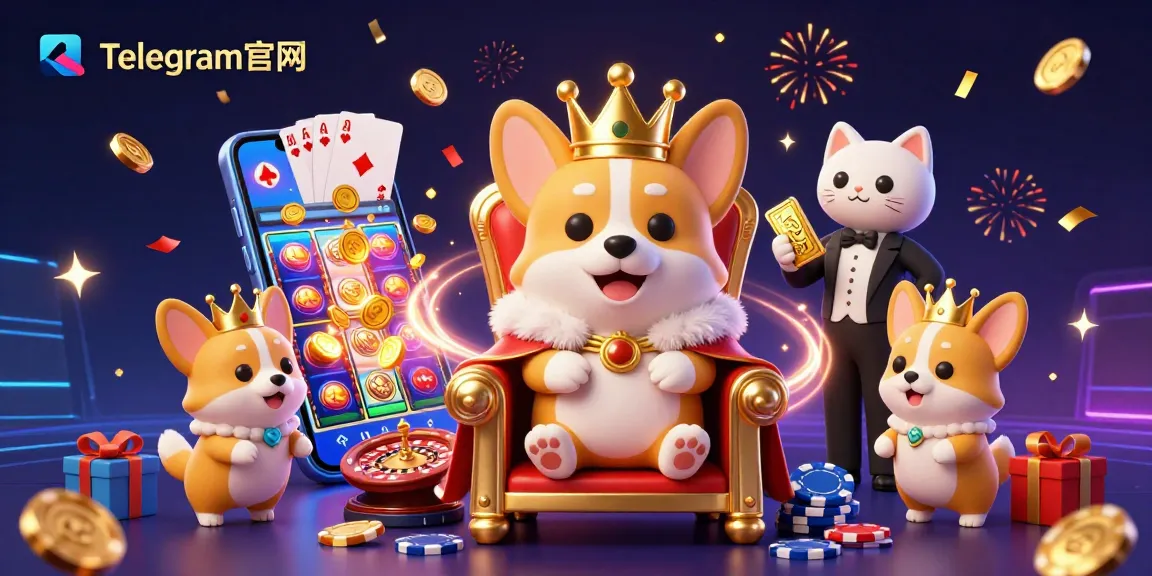 与Telegram官网互动，像一只坐在赌场荣耀宝座上的皇家柯基犬，感受游戏的兴奋！