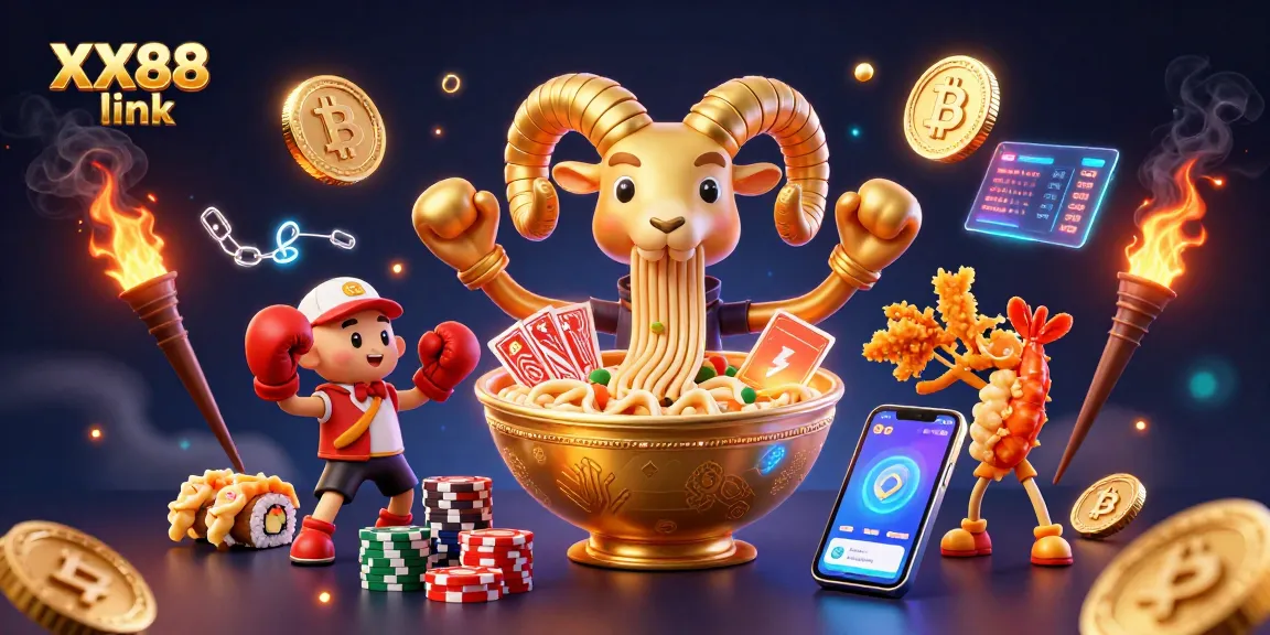 Engage with thrilling XX88 link action featuring colorful characters and crypto elements in a vibrant casino atmosphere.